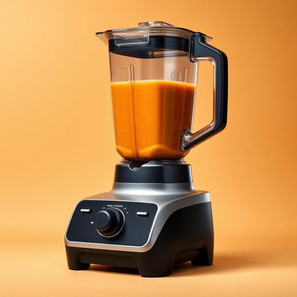 Cyclone Pro 1800 high-power blender with orange smoothie